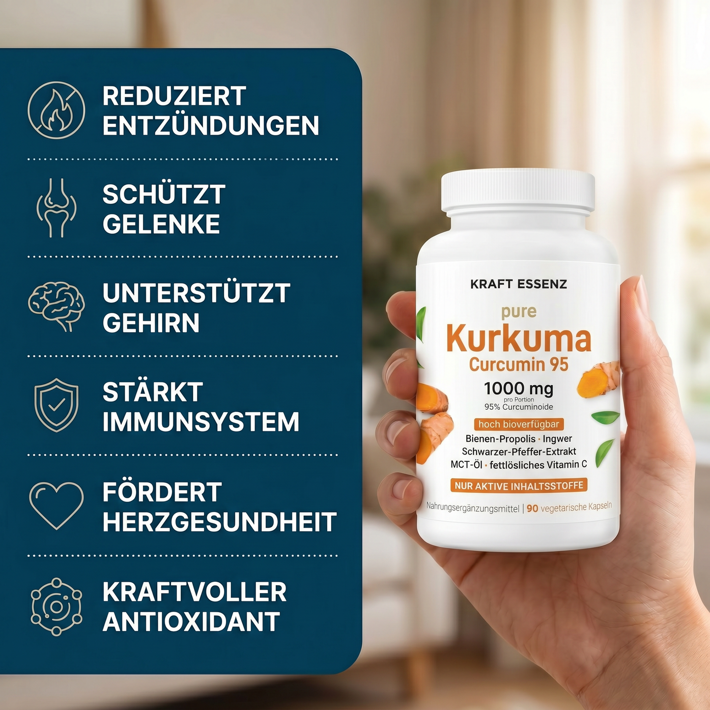 Kraft Essenz - Pure Kurkuma (1000mg)