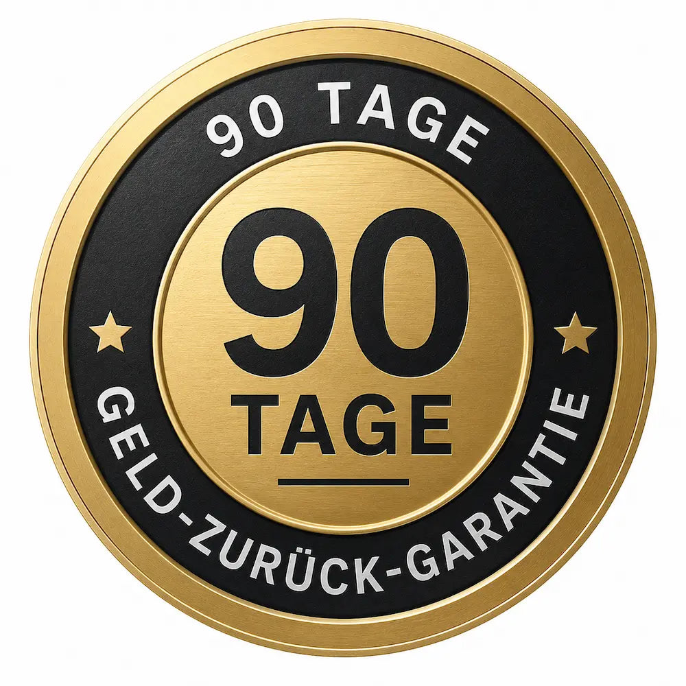 90 Tage Geld-zurück-Garantie Siegel